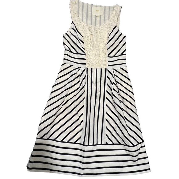 ANTHROPOLOGIE Maeve Chessia striped dress size 4 - Picture 2 of 16